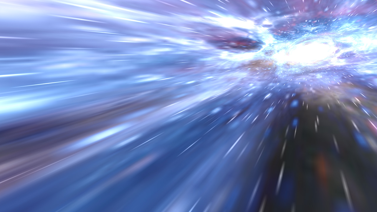 Animate your desktop with the effect of going into hyperspace!